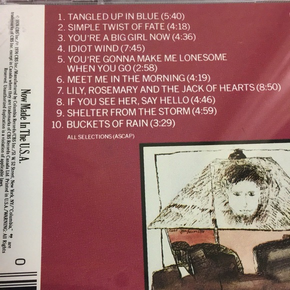 Bob Dylan CD “Blood on the Tracks” - Picture 3 of 7
